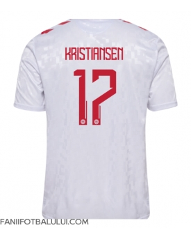 Danemarca Victor Kristiansen #17 Tricou Fotbal Replică European 2024 Barbati Deplasare